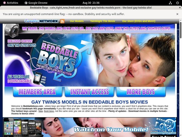 Beddableboys.com Discount Promotion