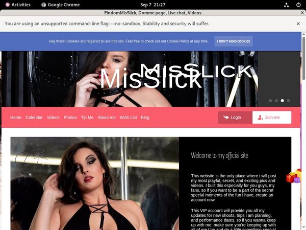 FindomMisSlick Member Passwords