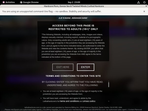 Free Lethal Hardcore Day Trial
