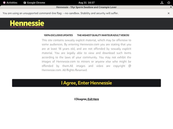 Hennessie.com Scene Hennessie.com Scene