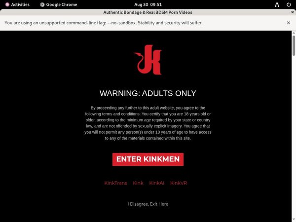 Kink Men Discount Accounts