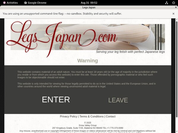 Legs Japan Home Page Legs Japan Home Page