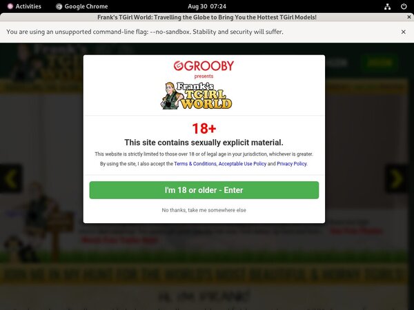 Limited Franks T-Girl World Discount Offer