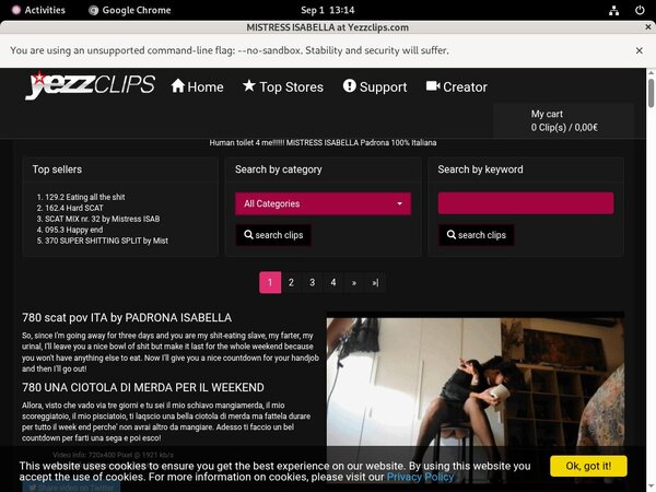 MistressIsabella Bank Payment