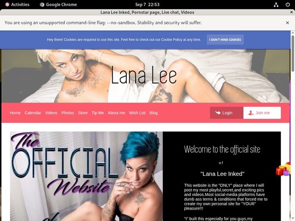 My-lana-lee.com Site