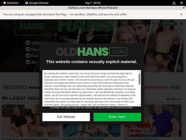Old Hans With Discount