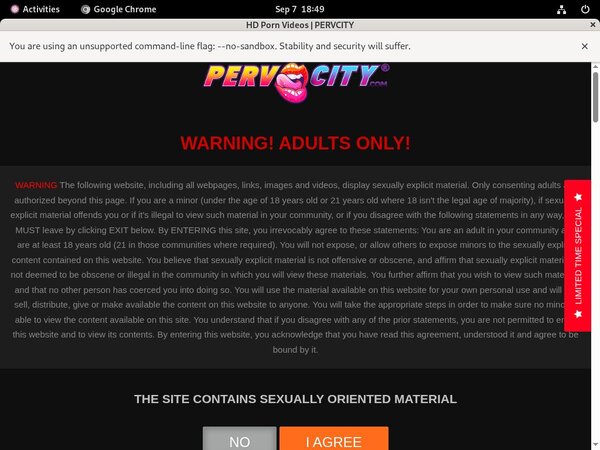 Pervcity.com Sign Up