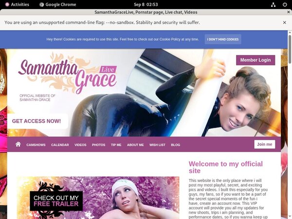 Samanthagracelive.modelcentro.com Percent Off
