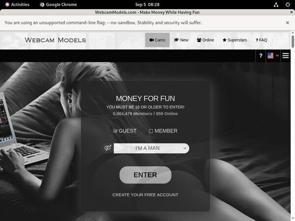 Webcam Models Account Online