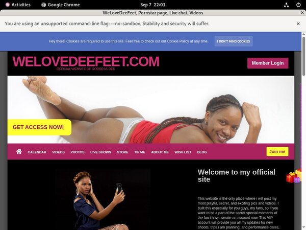 Welovedeefeet.com Free Trial Url