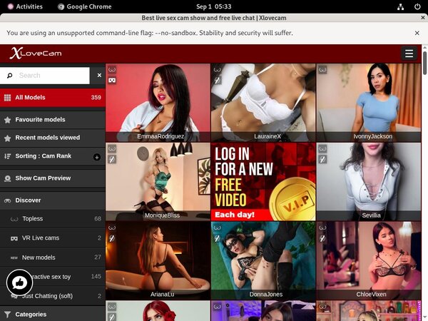 X Love Cam Daily Passwords